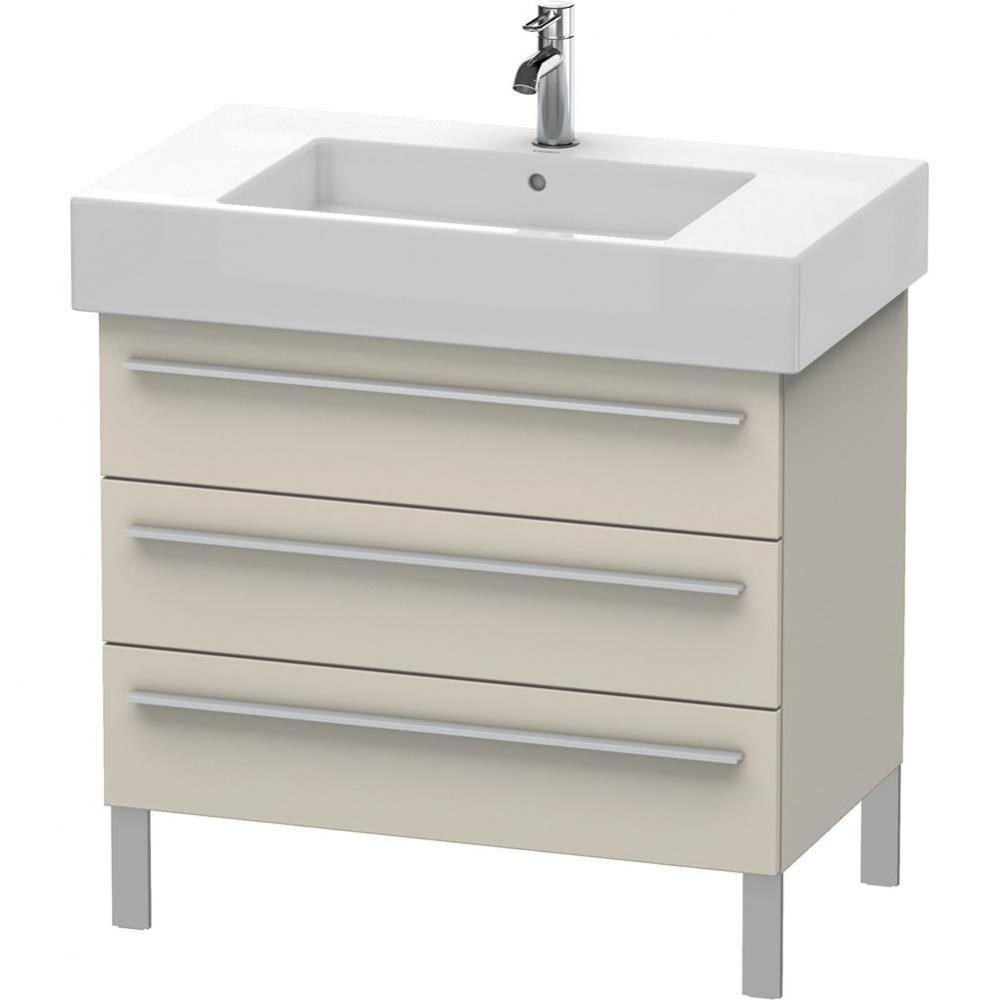 Duravit X-Large Three Drawer Floorstanding Vanity Unit Taupe