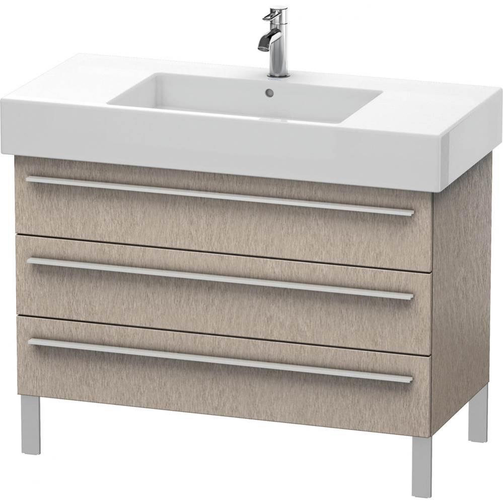 Duravit X-Large Three Drawer Floorstanding Vanity Unit Cashmere Oak