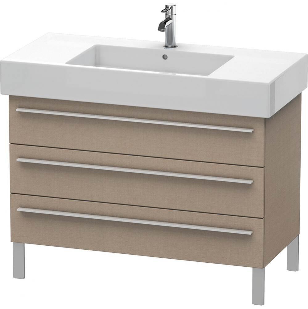 Duravit X-Large Three Drawer Floorstanding Vanity Unit Linen