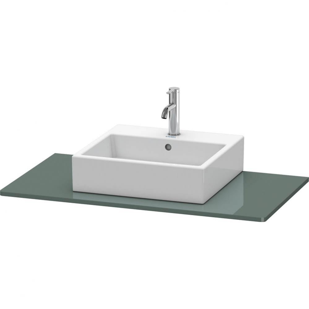 Duravit XSquare Console with One Sink Cut-Out Dolomite Gray