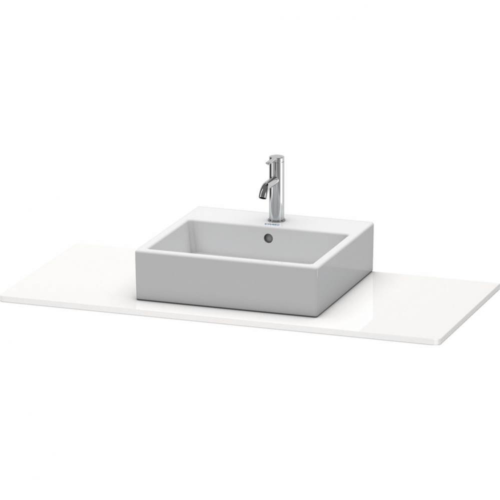 Duravit XSquare Console with One Sink Cut-Out White