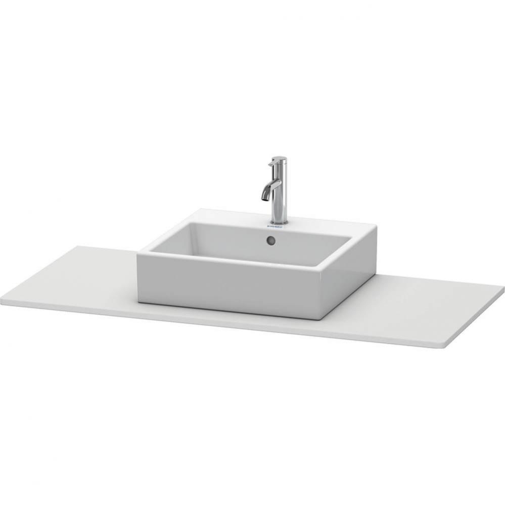 Duravit XSquare Console with One Sink Cut-Out White