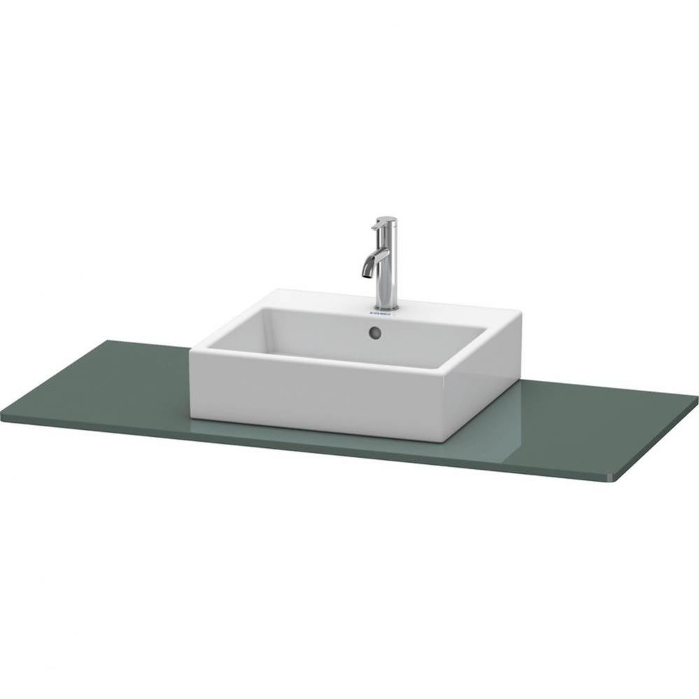 Duravit XSquare Console with One Sink Cut-Out Dolomite Gray