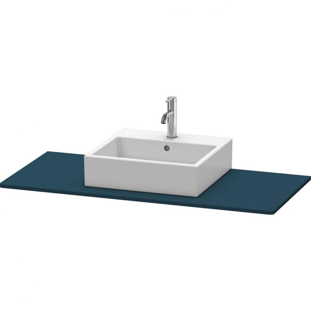 Duravit XSquare Console with One Sink Cut-Out Midnight Blue