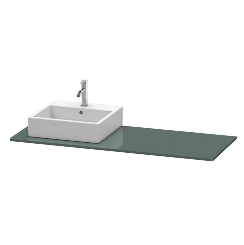 Duravit XSquare Console with One Sink Cut-Out Dolomite Gray