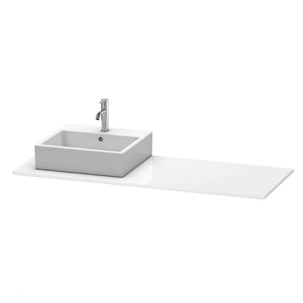 Duravit XSquare Console with One Sink Cut-Out White