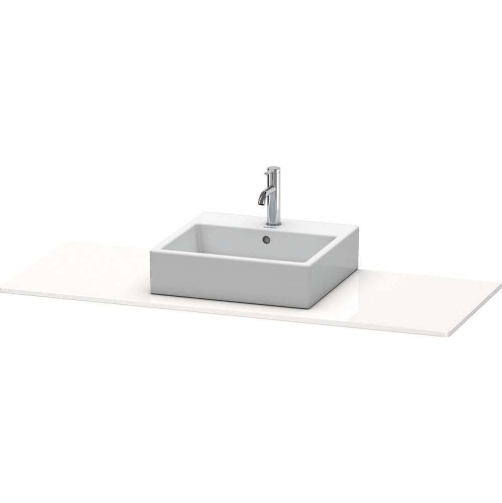 Duravit XSquare Console with One Sink Cut-Out White