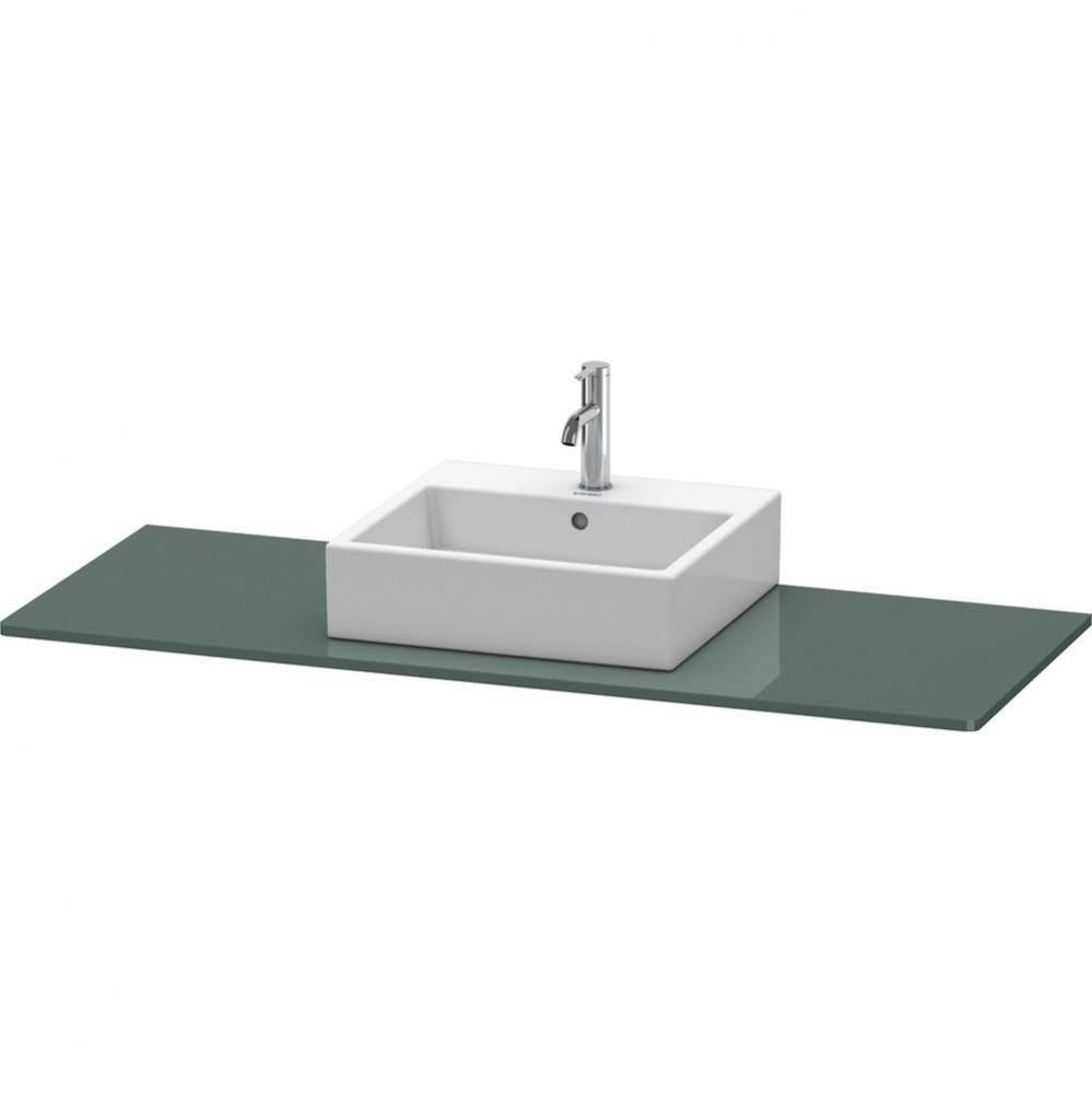 Duravit XSquare Console with One Sink Cut-Out Dolomite Gray