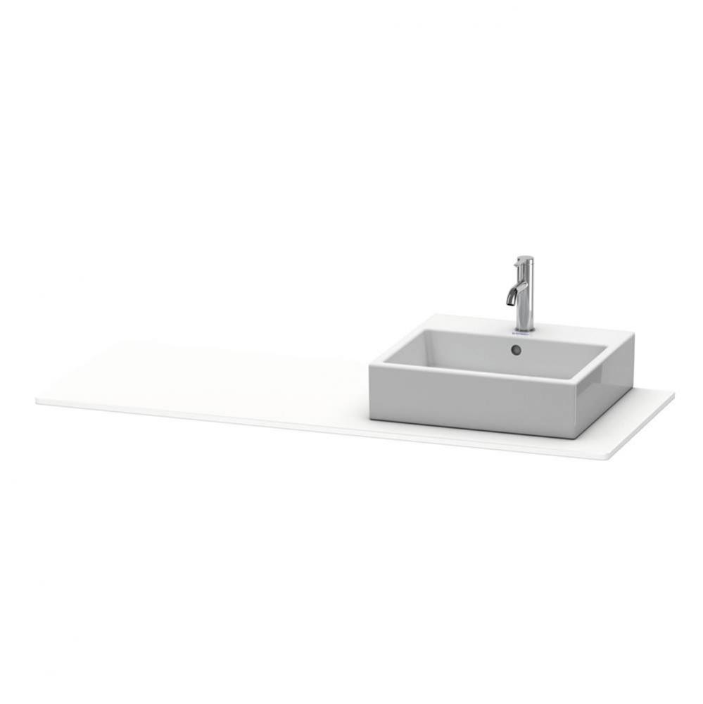 Duravit XSquare Console with One Sink Cut-Out White