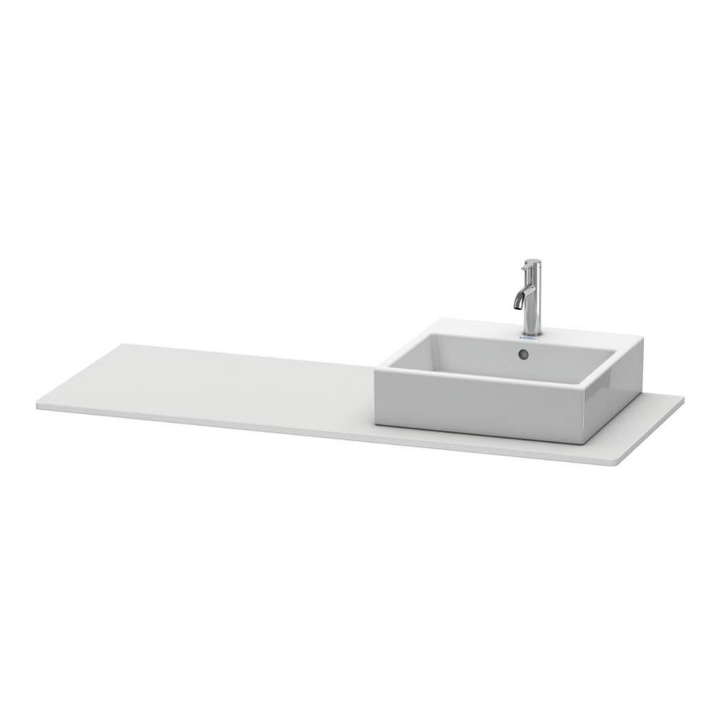 Duravit XSquare Console with One Sink Cut-Out White