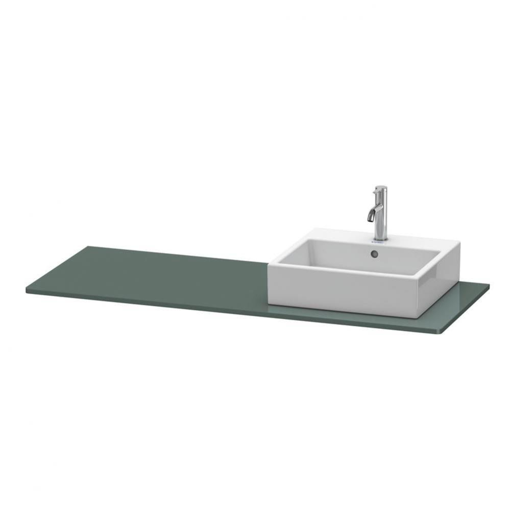 Duravit XSquare Console with One Sink Cut-Out Dolomite Gray