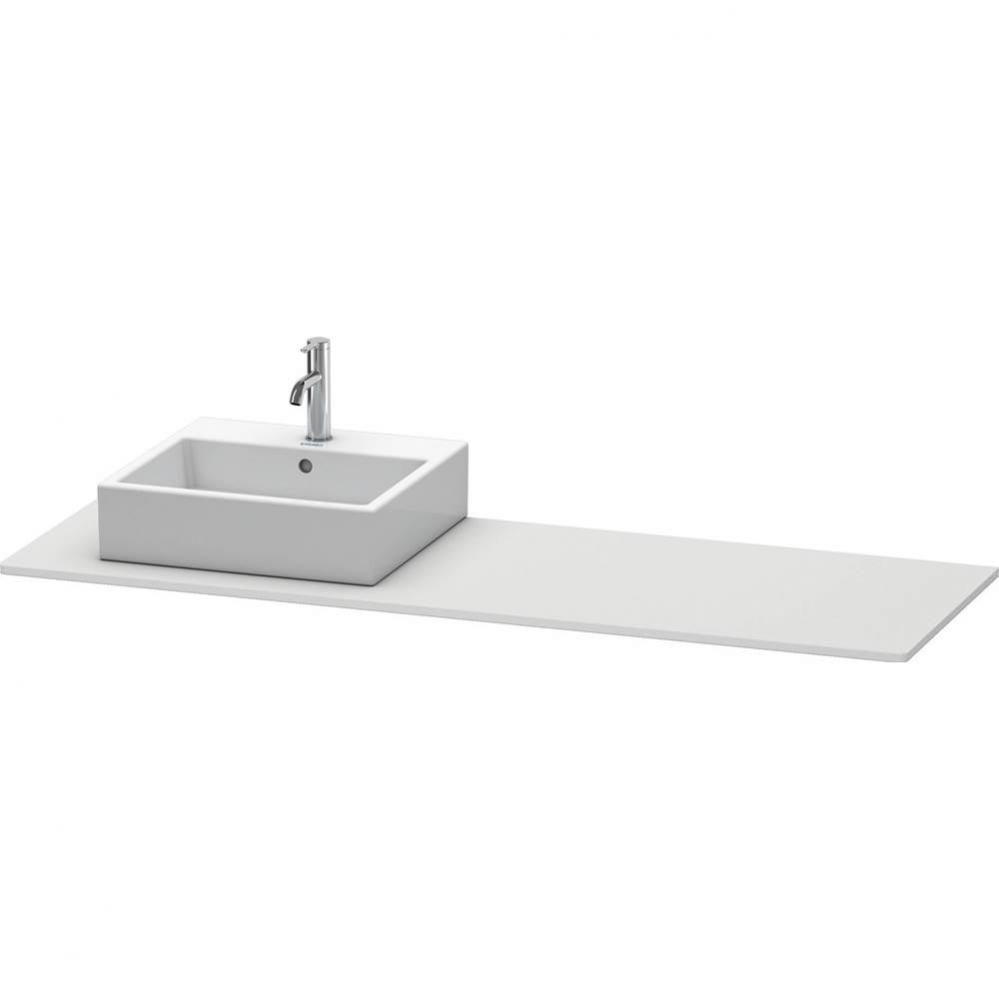 Duravit XSquare Console with One Sink Cut-Out White