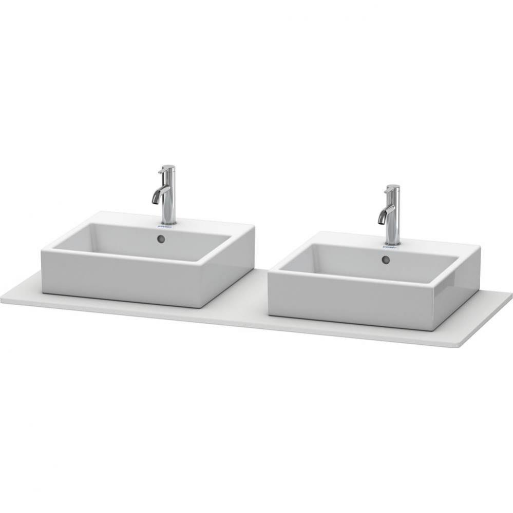 Duravit XSquare Console with Two Sink Cut-Outs White