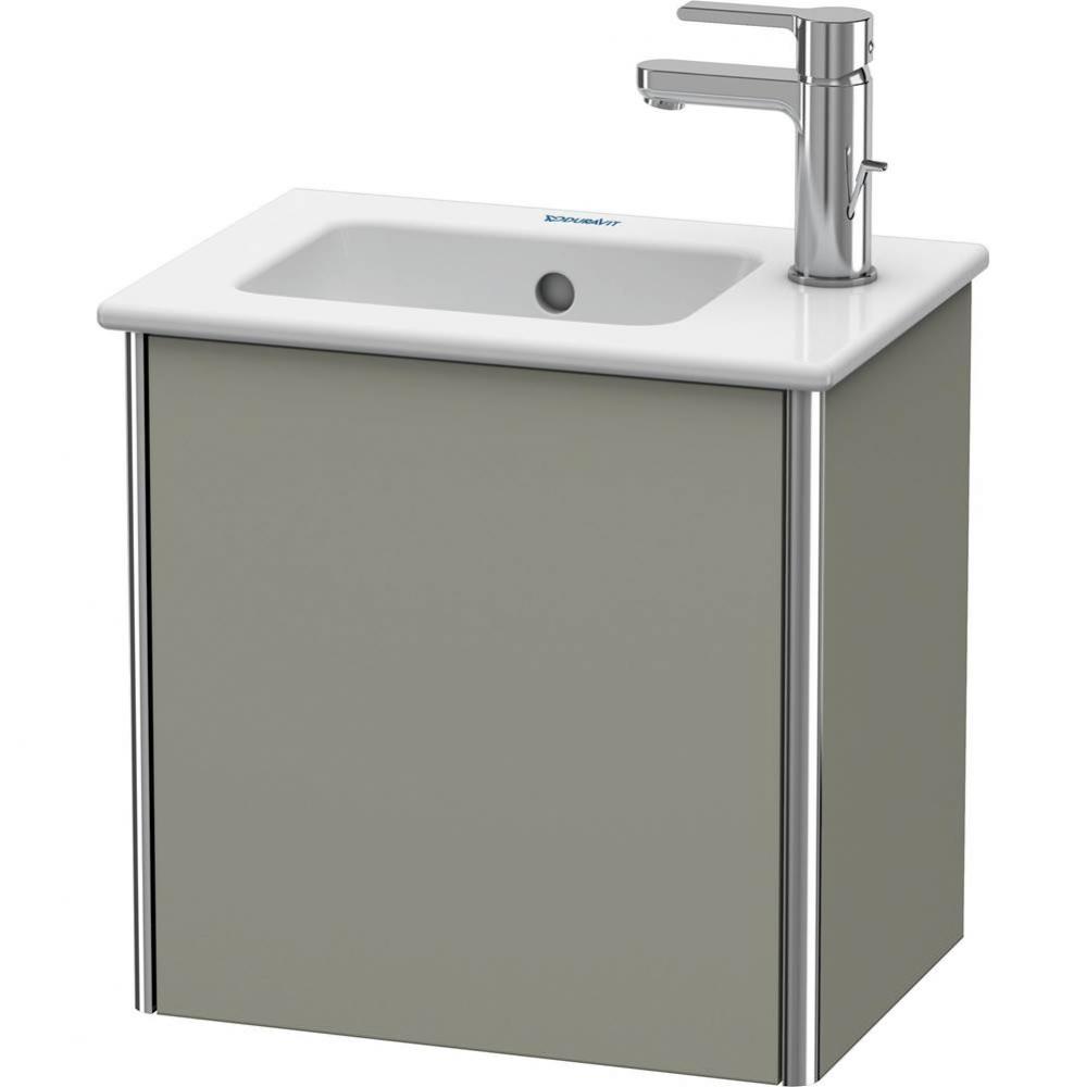 Duravit XSquare One Door Wall-Mount Vanity Unit Stone Gray