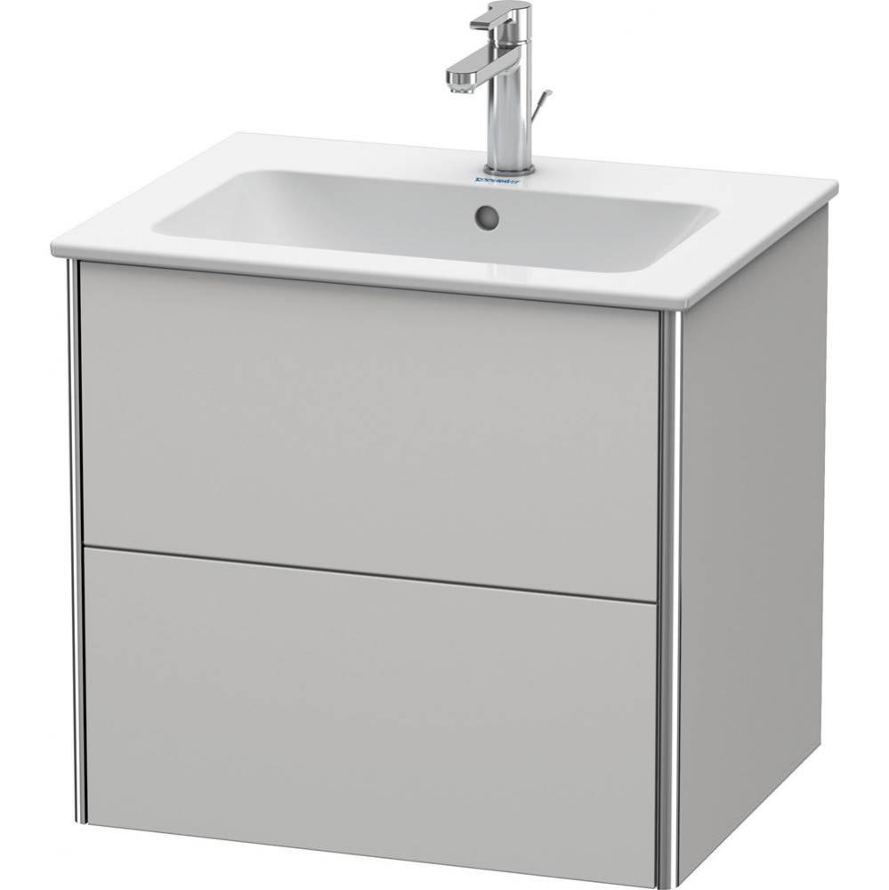 Duravit XSquare Two Drawer Wall-Mount Vanity Unit Nordic White