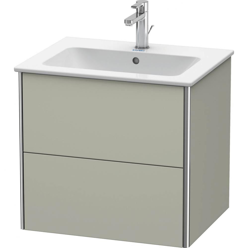 Duravit XSquare Two Drawer Wall-Mount Vanity Unit Taupe