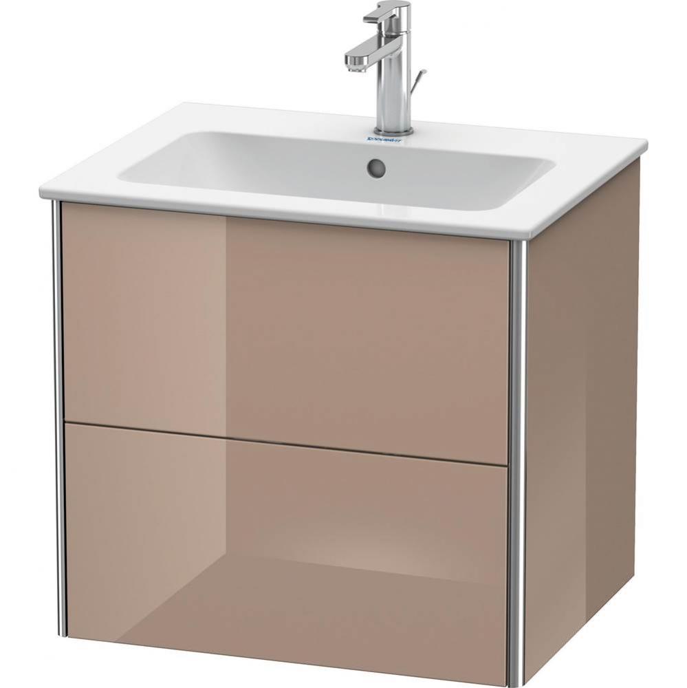 Duravit XSquare Two Drawer Wall-Mount Vanity Unit Cappuccino