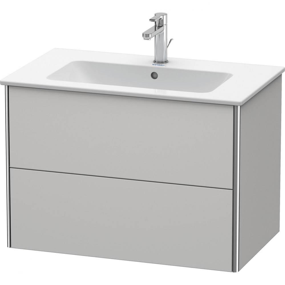 Duravit XSquare Two Drawer Wall-Mount Vanity Unit Nordic White