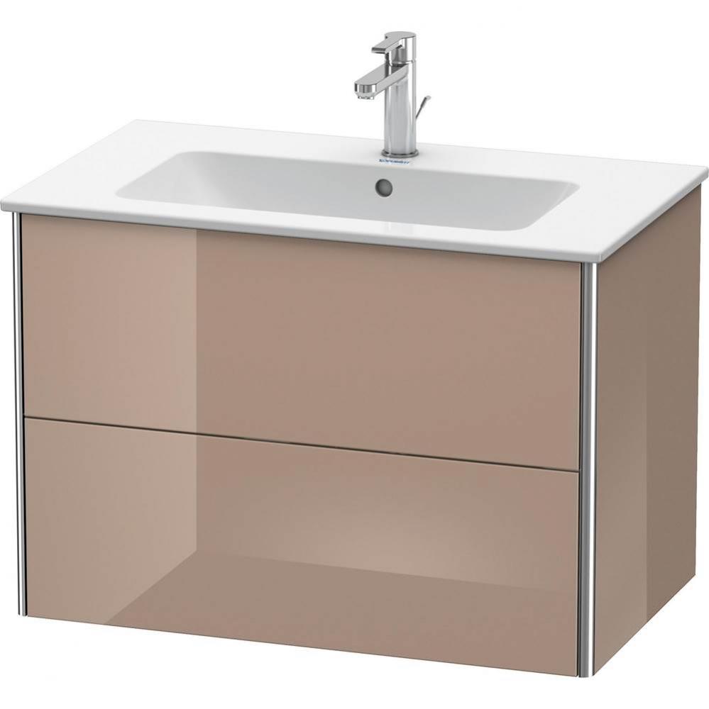 Duravit XSquare Two Drawer Wall-Mount Vanity Unit Cappuccino