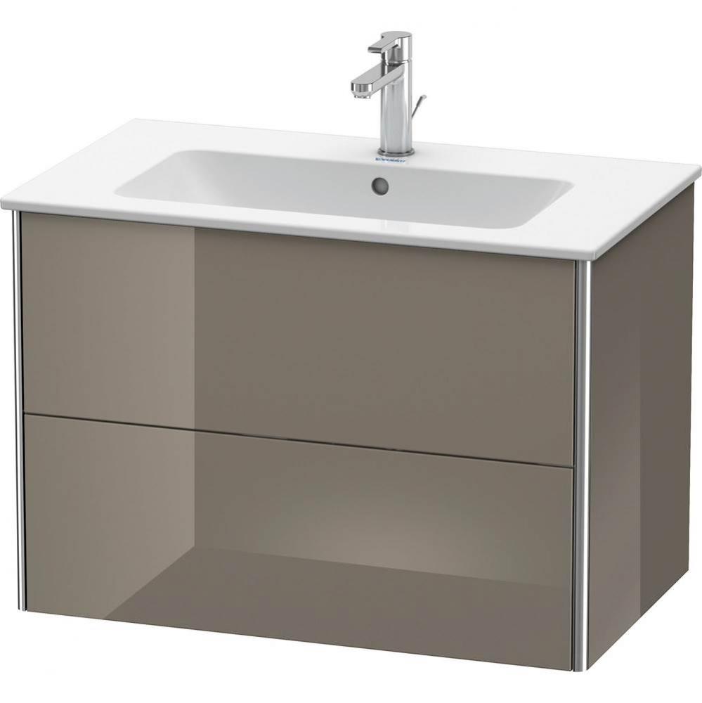 Duravit XSquare Two Drawer Wall-Mount Vanity Unit Flannel Gray