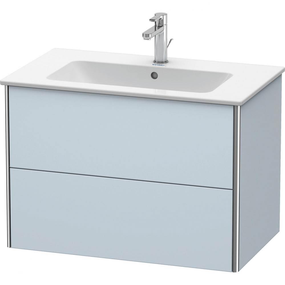 Duravit XSquare Two Drawer Wall-Mount Vanity Unit Light Blue