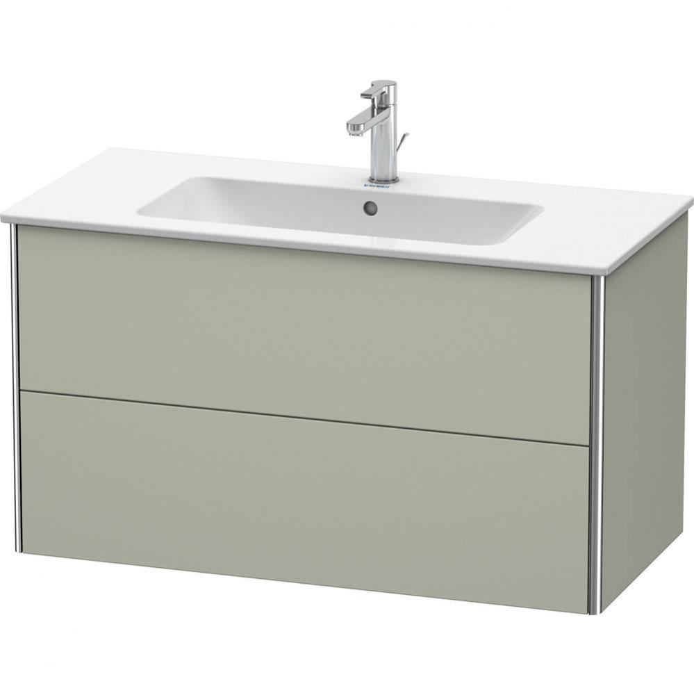 Duravit XSquare Two Drawer Wall-Mount Vanity Unit Taupe