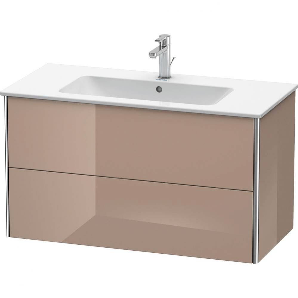 Duravit XSquare Two Drawer Wall-Mount Vanity Unit Cappuccino