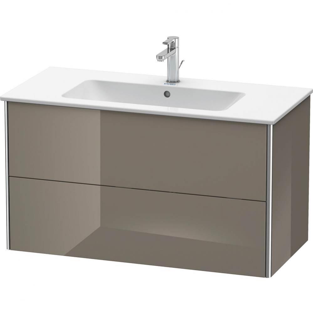 Duravit XSquare Two Drawer Wall-Mount Vanity Unit Flannel Gray