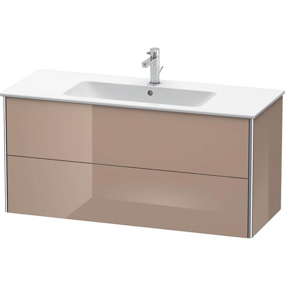 Duravit XSquare Two Drawer Wall-Mount Vanity Unit Cappuccino