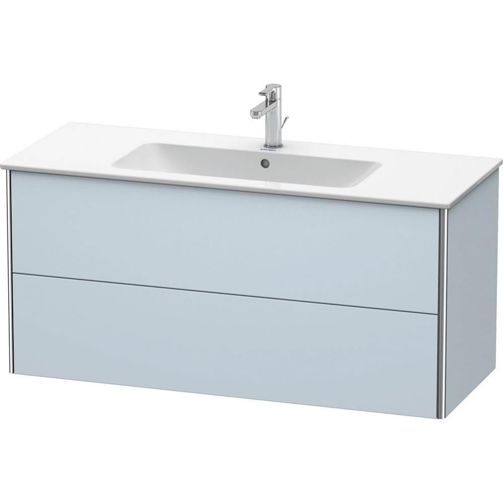 Duravit XSquare Two Drawer Wall-Mount Vanity Unit Light Blue