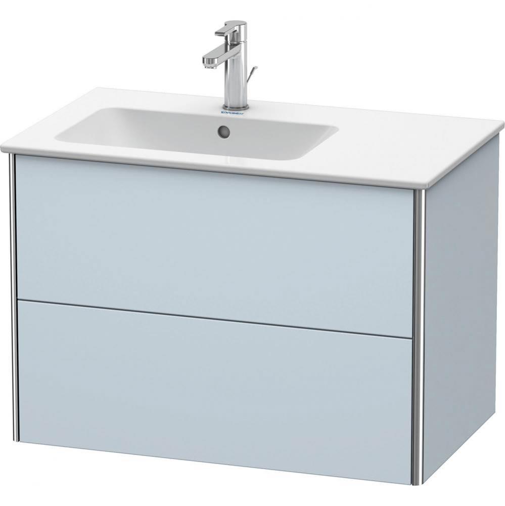 Duravit XSquare Two Drawer Wall-Mount Vanity Unit Light Blue