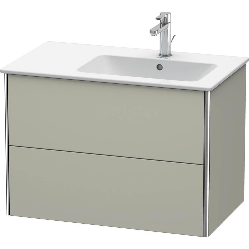 Duravit XSquare Two Drawer Wall-Mount Vanity Unit Taupe