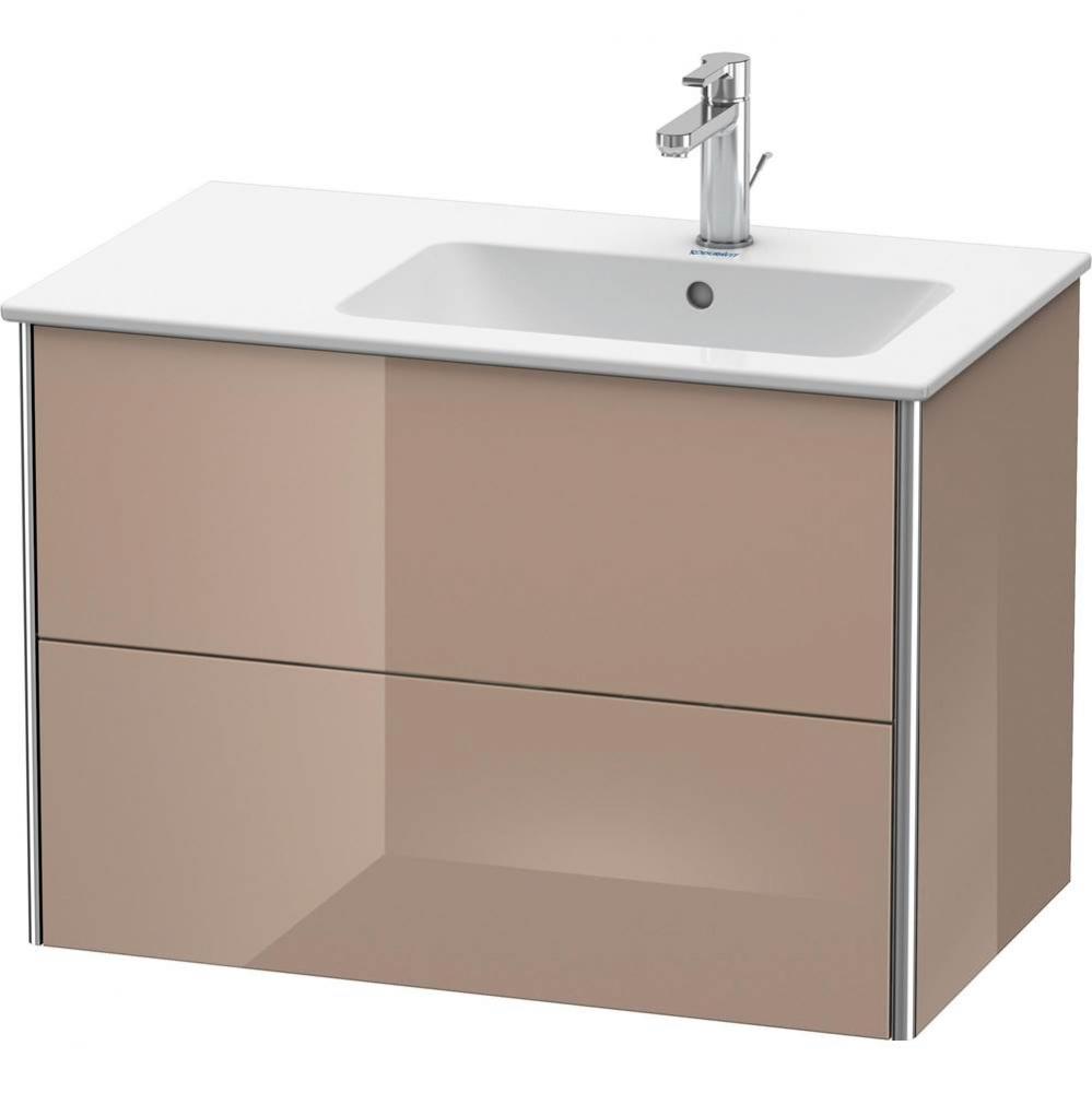 Duravit XSquare Two Drawer Wall-Mount Vanity Unit Cappuccino