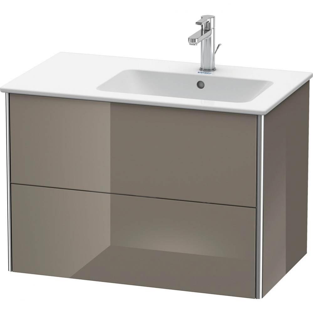 Duravit XSquare Two Drawer Wall-Mount Vanity Unit Flannel Gray