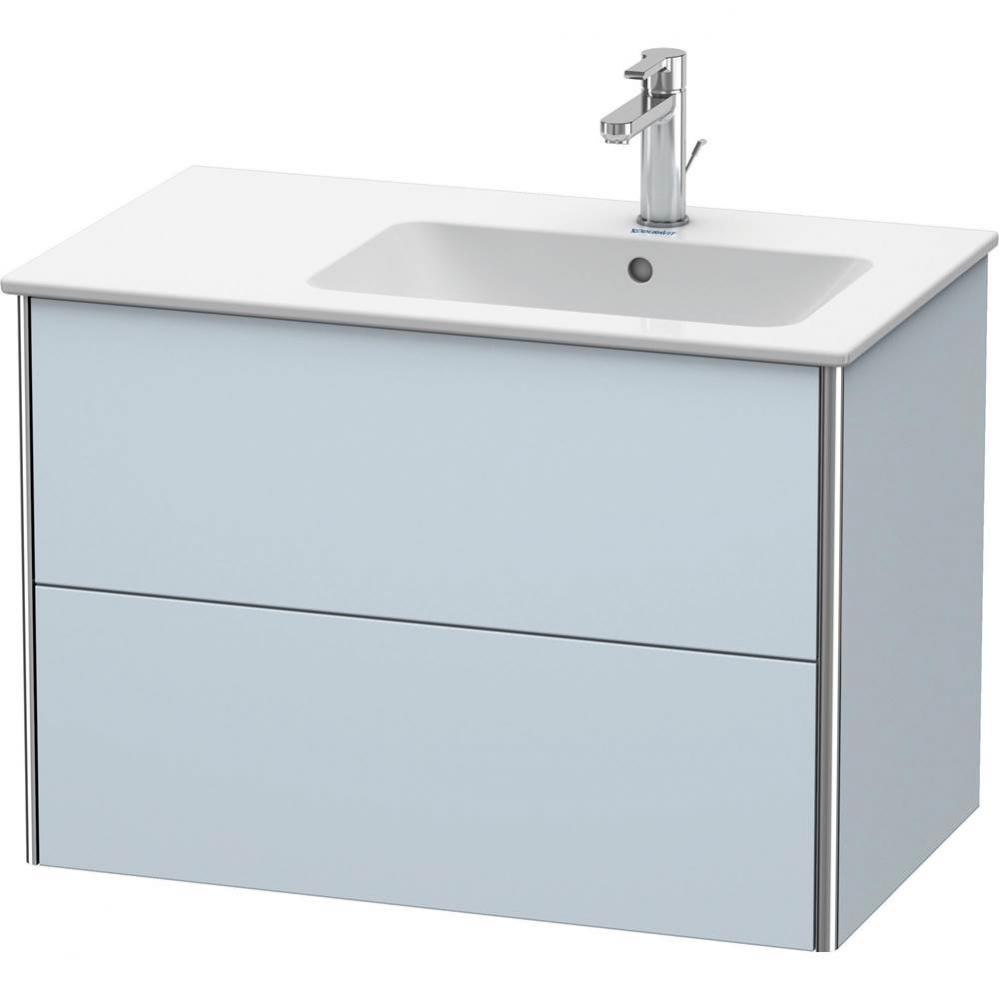 Duravit XSquare Two Drawer Wall-Mount Vanity Unit Light Blue