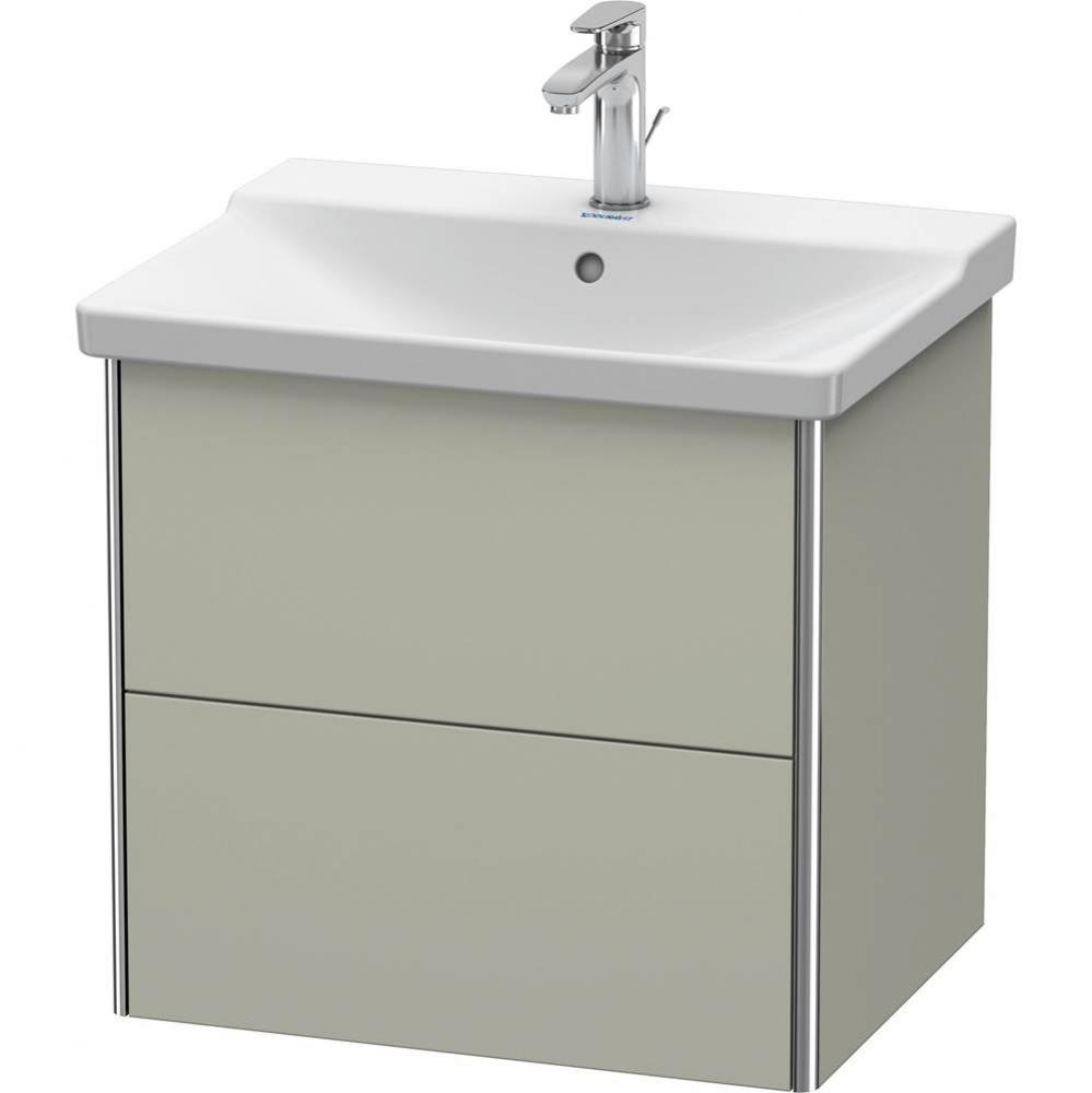 Duravit XSquare Vanity Unit Wall-Mounted  Taupe Satin Matte