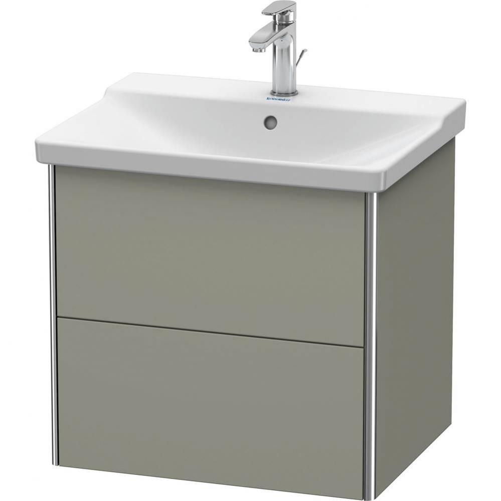 Duravit XSquare Vanity Unit Wall-Mounted  Stone Gray Satin Matte