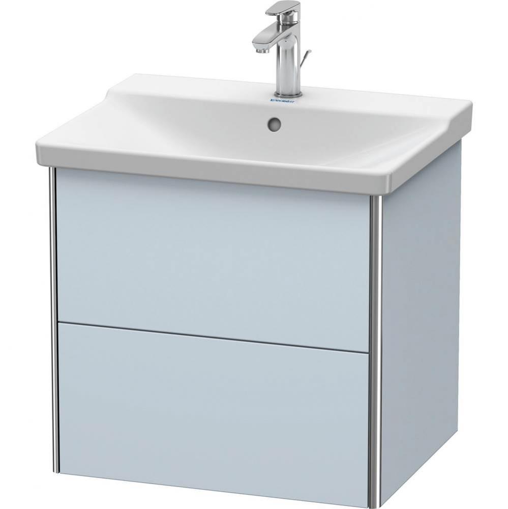 Duravit XSquare Vanity Unit Wall-Mounted  Light Blue Satin Matte