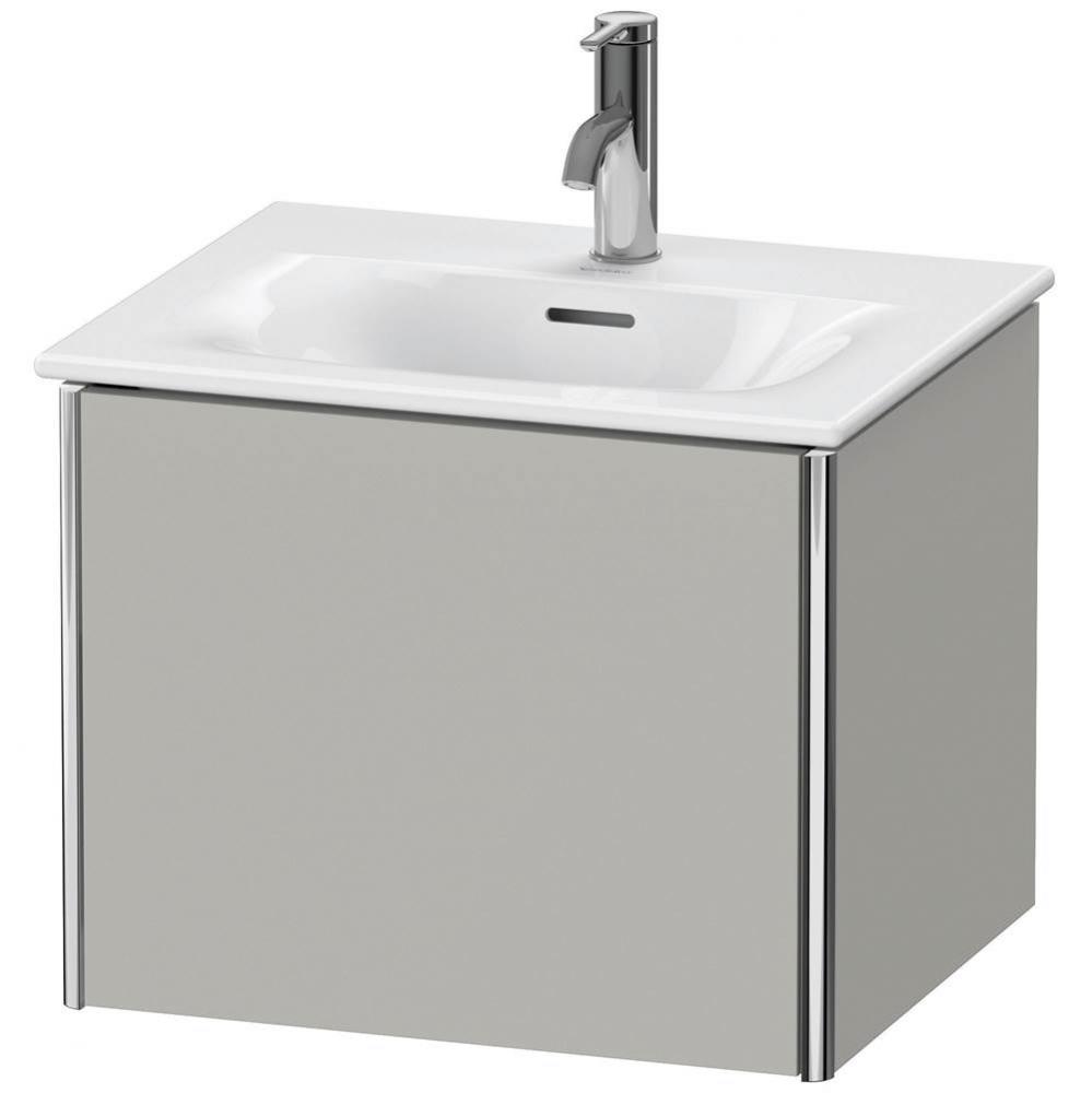 Duravit XSquare One Drawer Wall-Mount Vanity Unit Concrete Gray