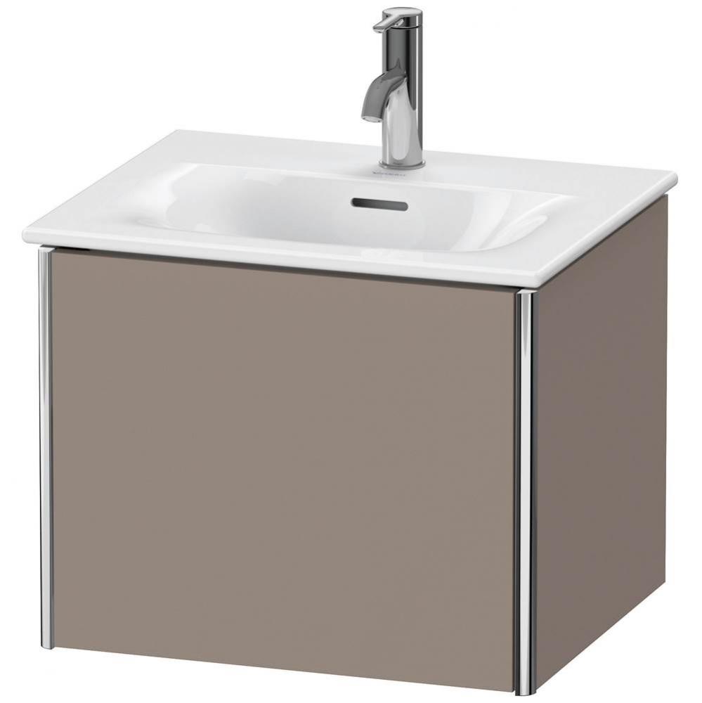 Duravit XSquare One Drawer Wall-Mount Vanity Unit Basalt