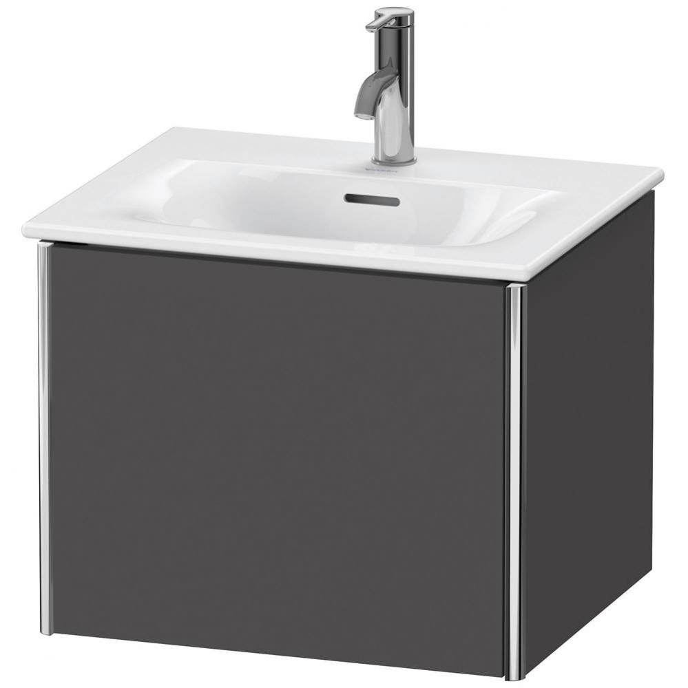 Duravit XSquare One Drawer Wall-Mount Vanity Unit Graphite