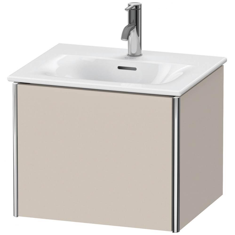 Duravit XSquare One Drawer Wall-Mount Vanity Unit Taupe