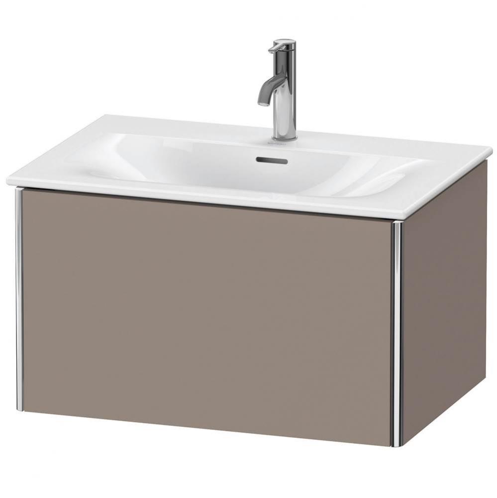 Duravit XSquare One Drawer Wall-Mount Vanity Unit Basalt