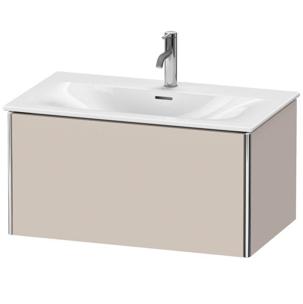 Duravit XSquare One Drawer Wall-Mount Vanity Unit Taupe