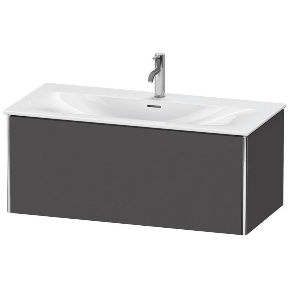 Duravit XSquare One Drawer Wall-Mount Vanity Unit Graphite