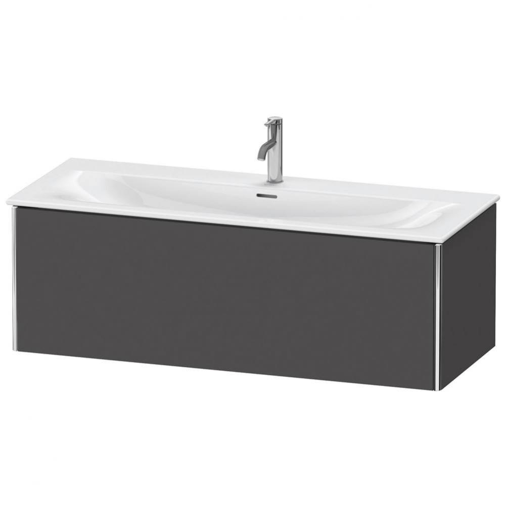 Duravit XSquare One Drawer Wall-Mount Vanity Unit Graphite