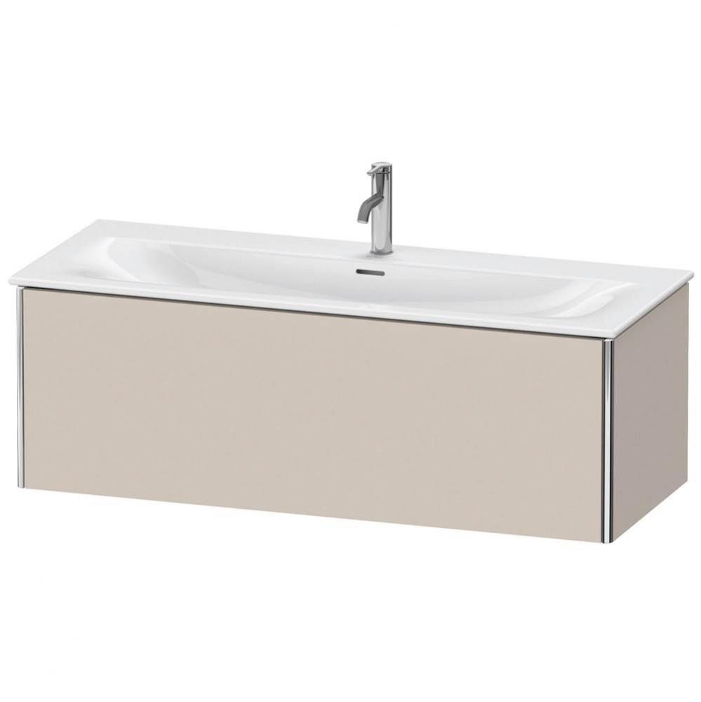 Duravit XSquare One Drawer Wall-Mount Vanity Unit Taupe