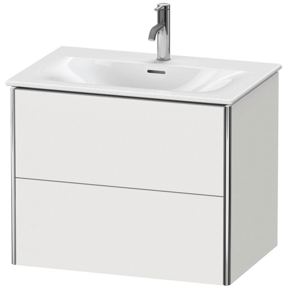 Duravit XSquare Two Drawer Wall-Mount Vanity Unit Nordic White