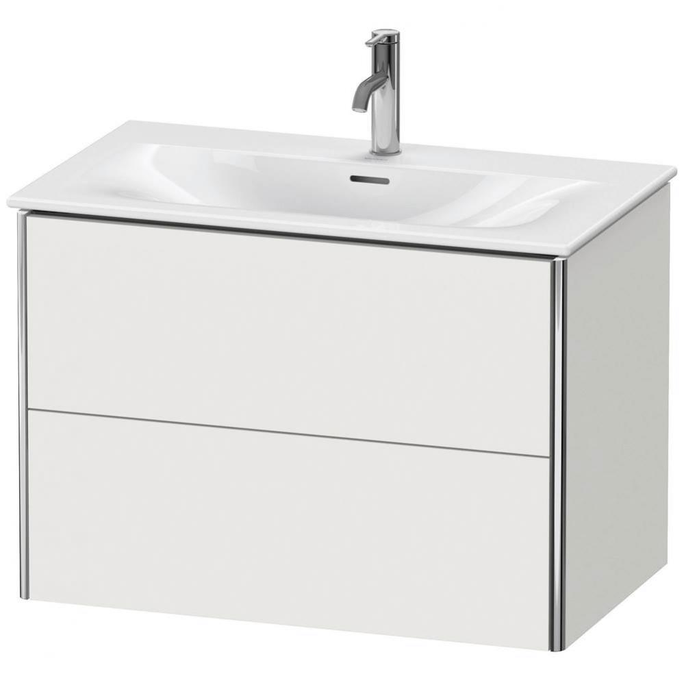 Duravit XSquare Two Drawer Wall-Mount Vanity Unit Nordic White