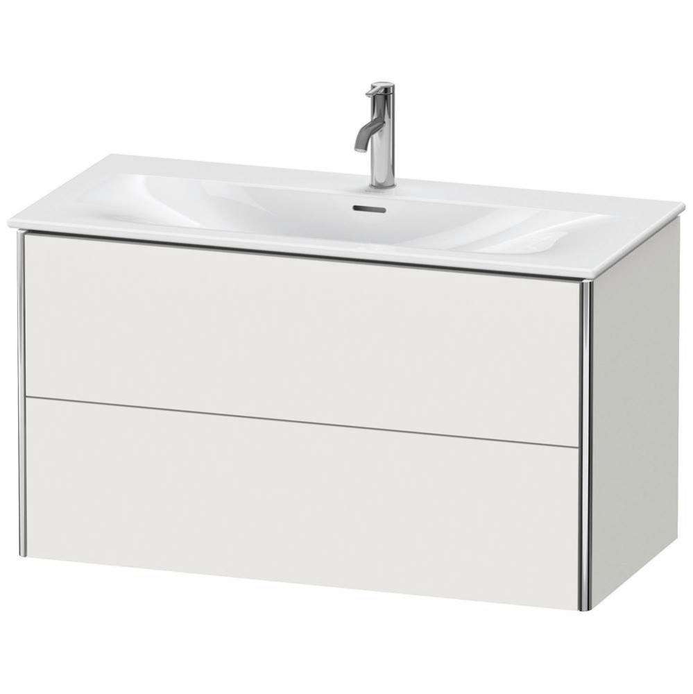 Duravit XSquare Two Drawer Wall-Mount Vanity Unit Nordic White